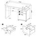 Irving 47-inch 2-drawer Office Computer Desk Cappuccino