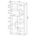 Theo 71-inch 7-shelf Bookshelf White