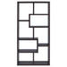 Theo 71-inch 7-shelf Bookshelf Cappuccino