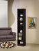 Eliam 71-inch 8-shelf Bookcase Cappuccino