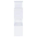 Emelle 63-inch 4-shelf Glass Panel Bookshelf White