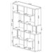 Hoover 63-inch 5-shelf Bookshelf White
