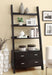 Colella 72-inch 5-shelf Storage Ladder Bookshelf Cappuccino