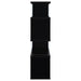 Emelle 63-inch 4-shelf Glass Panel Bookshelf Black