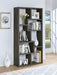 Theo 71-inch 7-shelf Bookshelf Weathered Grey