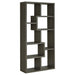 Theo 71-inch 7-shelf Bookshelf Weathered Grey