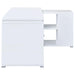 Yvette 60-inch 3-drawer L-Shape Computer Desk White