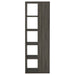 Harrison 71-inch 5-shelf Bookshelf Weathered Grey