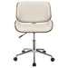 Addington Upholstered Adjustable Office Desk Chair Ecru