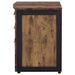 Estrella 3-drawer Home Office File Cabinet Rustic Nutmeg