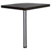 Skylar L-Shape Desk with Mobile File Cabinet Cappuccino