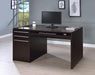 Halston 60-inch 3-drawer Office Computer Desk Cappuccino