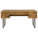 Analiese 63-inch 4-drawer Writing Desk Rustic Nutmeg