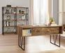 Analiese 63-inch 4-drawer Writing Desk Rustic Nutmeg