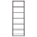 Kate 78-inch 5-shelf Glass Bookshelf Black Nickel