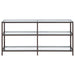 Kate 55-inch 4-shelf Console Bookcases Black Nickel