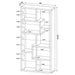 Theo 71-inch 7-shelf Bookshelf Grey Driftwood
