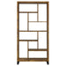 Delwin 71-inch 6-shelf Bookshelf Rustic Nutmeg