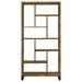 Delwin 71-inch 6-shelf Bookshelf Rustic Nutmeg