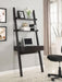 Colella 30-inch 1-drawer Ladder Desk with Shelf Cappuccino