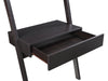 Colella 30-inch 1-drawer Ladder Desk with Shelf Cappuccino