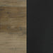 Riley Foldable Whiteboard Wall Desk with Stool Rustic Oak