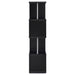 Baxter 67-inch 4-shelf Bookshelf Black and Chrome