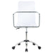 Amaturo Acrylic Adjustable Home Office Desk Chair Clear