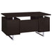 Lawtey 60-inch 2-drawer Office Computer Desk Cappuccino