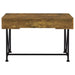 Analiese 2-piece Computer Desk Bookcase Set Rustic Nutmeg