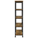 Analiese 2-piece Computer Desk Bookcase Set Rustic Nutmeg