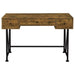 Analiese 47-inch 3-drawer Writing Desk Rustic Nutmeg