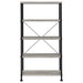 Analiese 63-inch 4-shelf Bookshelf Grey Driftwood