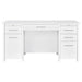 Dylan 60-inch 4-drawer Lift Top Office Desk White High Gloss
