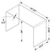Ripley 47-inch Tempered Bent Glass Writing Desk Clear
