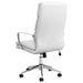 Ximena Upholstered Adjustable High Back Office Chair White