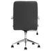 Ximena Upholstered Adjustable Mid Back Office Chair Black