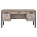 Samson 60-inch 4-drawer Office Computer Desk Weathered Oak