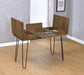 Sheeran 47-inch Writing Desk with Storage Rustic Amber