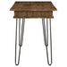 Sheeran 47-inch Writing Desk with Storage Rustic Amber