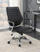 Chase Upholstered Adjustable Home Office Desk Chair Black