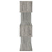 Emelle 63-inch 4-shelf Glass Panel Bookshelf Grey Driftwood