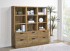Westpark 3-shelf Bookcase USB and Lockable Drawer Mango