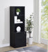 Westpark 3-shelf Bookcase USB and Lockable Drawer Black