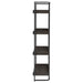Ember 68-inch 4-shelf Bookshelf Dark Oak and Black