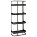 Ember 68-inch 4-shelf Bookshelf Dark Oak and Black