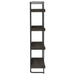 Ember 68-inch 4-shelf Bookshelf Dark Oak and Black