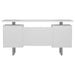 Lawtey 60-inch 2-drawer Computer Desk White High Gloss