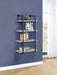 Elmcrest 24-inch 4-shelf Wall Bookshelf Grey Driftwood