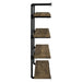 Elmcrest 39-inch 4-shelf Wall Bookshelf Rustic Oak